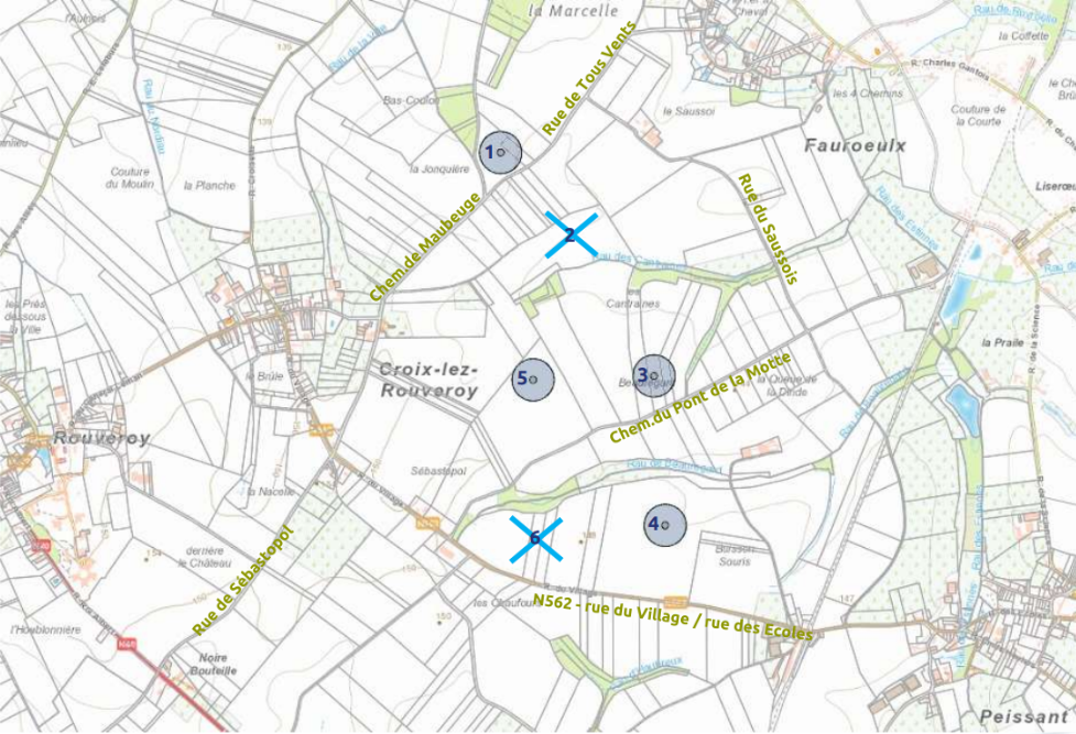 Implantation parc Rouveroy Implantation parc Rouveroy